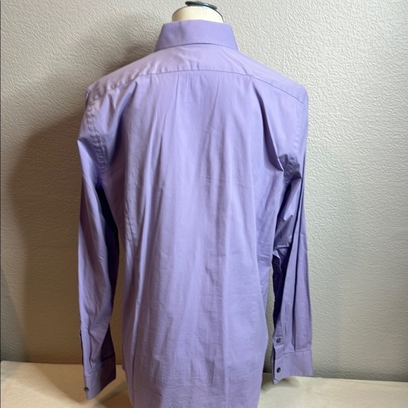 Express 1MX Fitted Lavender Dress Shirt - Men’s Medium - Picture 2 of 5